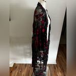 LuLaRoe NWT - L -  - Elegant Black and Red Lace Robe Photo 3