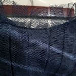 Vera Wang  Maids 8 Strapless Tulle Midnite Blue Formal Maxi Dress Photo 8