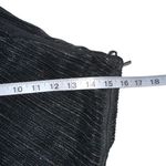 Saylor Alora One Shoulder Plisse Metallic Black Midi Dress SMALL Photo 6