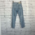 H&M Ultra High Waist Mom Jeans Light Wash Distressed Ripped Knees Women’s 0 Y2K Photo 9
