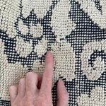 Free People Carryall Tote Bag Miramar Beige Navy Blue Photo 1