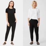 Eileen Fisher NWT System Viscose Jersey Easy Pant in Black Size 1X Photo 2