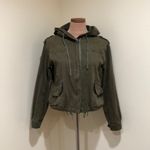 Brandy Melville  Olive Green Hooded Jacket Photo 1
