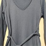 Pink Lily  blue long sleeve ribbed dress size 2XL Photo 2