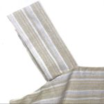 Linen Lux  cream tan gold‎ linen blend knot tank M Photo 4