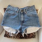 Levi's levi’s 550 relaxed fit denim navy cut-off jean shorts high waisted Photo 1