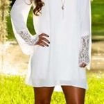 White Long Sleeve Dress Photo 0