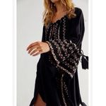 NEW By Timo Cotton Embroidery Tassel Dress in Black Size L Photo 5
