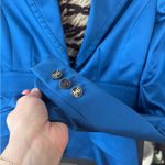 Dolce & Gabbana Vintage 1970s  tailored blazer jacket satin cobalt buttons silky Photo 7