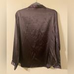 Victoria's Secret Victoria’s Secret Black Silk Style Pajama Top Waist Length Robe‎ 4-Button OSFA Photo 1