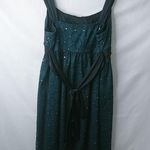 Iz Byer IZ Buyer LJ Deep Turquoise Black Mesh Sparkle Prom Mini Dress Photo 3