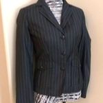 Isaac Mizrahi *5/$25 Sale* Black pinstriped blazer sz 4 Photo 0
