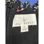 Lost + Wander Romper Wrap Long Sleeve Side Pockets Floral Black W Medium NWOT Photo 9