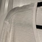 Eddie Bauer NWT  Size XL White Cotton Scoop Neck Snap Long Sleeve Henley Top Photo 1