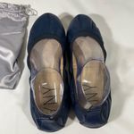 YOSI NEW YORK FOLDABLE BALLET FLATS TRAVEL WOMEN NAVY BLUE SZ 10 NEW Photo 9