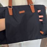 NWOT nylon travel bag with carry on slide in Black Photo 2