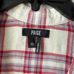 Paige  Kieran Tie Front‎ Plaid Blouse XS Photo 4