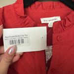 Blu Pepper NWT  Burnt Orange/Red Blouse Photo 1