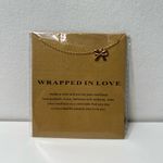 Wrapped in Love Adjustable Gold Bow Necklace Photo 2
