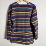 Jones New York Vtg  Sport Lambswool Striped V-Neck Sweater Pullover Women's Small Photo 8