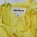 superdown  Ilana Ruched Mini Dress in Neon Yellow XL Photo 8