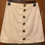 Blush Boutique Women White Button Up Cotton/Spandex Skirt-S Photo 0