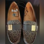 Calvin Klein soft comfortable slippers sandals brown logo covered size 7 Photo 3