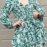 Free People  Rebecca Floral Printed Ruffle Long Sleeve Flowy Mini Dress Small Photo 3