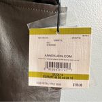 Anne Klein Women’s Gunmetal Faux Leather Straight Slim Pant Grey Bronze Metallic Photo 5