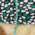 St. John Sleeveless Tank Top w/ Green & White Pebbled All Over Print EUC Sz M Photo 8