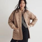Madewell NWT Tan matchstick bomber oversized Jacket xs Photo 0