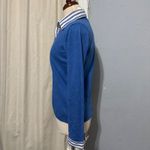 Villager by Liz Claiborne Petite Blue V Neck Sweater Knit Shirt Collar Combo M Size undefined Photo 3