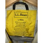LL Bean Jacket Womens Large Yellow Trail Rain Coat Lightweight Nylon 268309 Tek Photo 2
