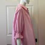 Finley Cotton Blend with Side Pockets Light Pink Long Sleeve Dress Size 2X Photo 4