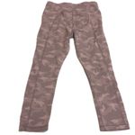 Athleta  Leggings Womens Large Tall Pink Camo Ultimate Stash Pocket Texture Capri Photo 3