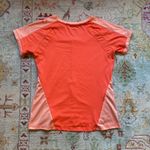 The North Face Women's Cycling Jersey Size Large Short Sleeve Orange Flowers UPF 30 Photo 5