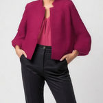 kim rogers  Elegant Fuchsia Women's Jacket.  Textured fabric. P2P 29”. SIZE 14P Photo 0