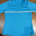 Salomon  Asymmetrical Zip Motomesh Pullover Blue Size Medium Photo 6