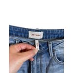 Driftwood Roye High Rise Straight Leg Jeans Light Wash Distressed Hem Womens 29 Photo 2