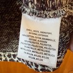 Akemi + Kin Anthropologie  Top Sleeveless Leopard Burgundy White Metallic Medium Photo 4