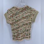 Ulla Johnson 
Frankie Pattern Short Sleeve Crop Sweater size small Photo 1