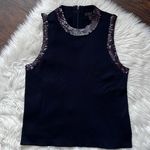 J.Crew Merino Wool Blend Sequin Crewneck Shell Top Photo 1