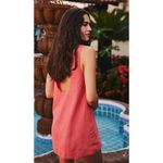 Free People  Full of Sunshine Linen Mini Dress in Aged Coral XS Photo 1