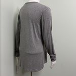 Little Sleepies Women’s Gray Long Sleeve V neck pajama top size medium Photo 4