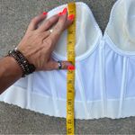 Vintage Petticoat Place Bustier Bra cream white Strapless low back Size 40B Photo 4