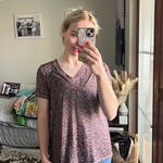 Mudd short sleeve vneck cheetah shirt size small Photo 3