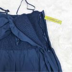 Gianni Bini Navy Blue Tie Front Spaghetti Strap Wide Leg Jumpsuit Size 10 New Photo 6