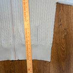 Gap VTG Y2K  Cable Knit Zip Up Hoodie Light Blue Womens XL Hooded Sweater Photo 6