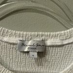 Michael Stars  White Textured Short Sleeve Tee Photo 1