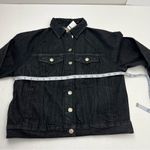 Madewell Oversized Jean Jacket Womens XS Black Lunar Wash 100% Cotton M4230 NEW Photo 7